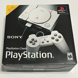Sony PlayStation classic console with 20 PlayStation games bundle